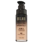 Buy Milani 2-IN-1 Foundation + Concealer 00 Light Natural (30ml) - Purplle
