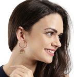 Buy Kord Store Contemporary Silk Thread Jhumki Earring for Girls and Women KSEAR70086 - Purplle