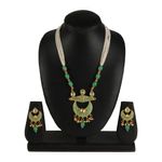 Buy Kord Store Contemporary Green Stone Traditional Jewellery Necklace Set with Earrings for Women and Girls KSNKE60137 - Purplle