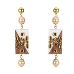 Buy Crunchy Fashion Multicoloured Wooden Drop Earring - Purplle