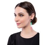 Buy Crunchy Fashion Tricolor Beaded Tassels Earrings For Women - Purplle