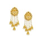Buy Crunchy Fashion Bahubali Style Jhumka Earrings - Purplle