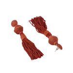 Buy Crunchy Fashion Brown Drop Tassel Earrings - Purplle