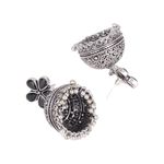 Buy Royal Bling Silver Messy Dome Jhumka Earrings - Purplle