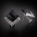 Buy Crunchy Fashion Black Studs Earrings - Purplle
