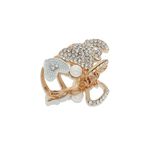 Buy Crunchy Fashion Golden Mini Crystal Claw Clamp Clip - Purplle