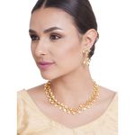 Buy Crunchy Fashion Gold Plated Artistic Necklace Set - Purplle