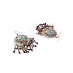 Buy Crunchy Fashion Oxidized Silver Long Necklace With Earrings - Purplle