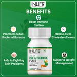 Buy INLIFE Prebiotic and Probiotics Forte Supplement for Men & Women 25 billion CFU with 14 Strains with Prebiotic, Digestion Gut & Immunity Health Supplement - 60 Vegetarian Capsules - Purplle