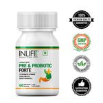 Buy INLIFE Prebiotic and Probiotics Forte Supplement for Men & Women 25 billion CFU with 14 Strains with Prebiotic, Digestion Gut & Immunity Health Supplement - 60 Vegetarian Capsules - Purplle