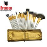 Buy Bronson Professional Makeup Brush Set of 24 brushes with faux leather case - Purplle