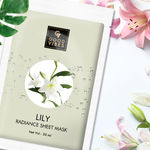 Buy Good Vibes Lily Radiance Sheet Mask | Deep Pore Cleansing, Rejuvenating | No Animal Testing (20 ml) - Purplle
