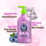 Buy WOW Skin Science Kids 3 In 1 Tip To Toe Wash (Shampoo + Conditioner + Bodywash) - Blueberry (300 ml) - Purplle