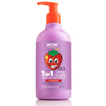 Buy WOW Skin Science Kids 3 In 1 Tip To Toe Wash (Shampoo + Conditioner + Bodywash) - Strawberry (300 ml) - Purplle