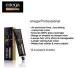 Buy Enega Professional Permanent Cream Hair Color Ammonia free nourishing hair color with Argan Quinoa protein technic net quantity 60gm/each premium quality LIGHT MAHOGANY BROWN 5.5(60 gm) - Purplle
