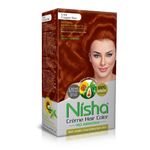 Buy Nisha Cream Permanent hair color superior quality with sunflower & avocado oil NO AMMONIA Cream FORMULA Rich, bright, long lasting & smooth care for your precious hair! (60 GM + 60 ML + 18 ML) COPPER RED 5.64 - Purplle
