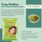 Buy PREM DULHAN 100% NATURALS MEHENDI(HENNA) POWDER SEMI-PERMANENT HAIR COLOR (500 g) - Purplle