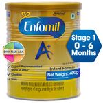 Buy Enfamil A+ Stage 1: Infant Formula (0 to 6 months)- (400 g) - Purplle
