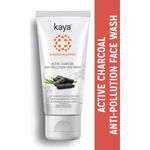 Buy Kaya Activated Charcoal Anti-Pollution Face Wash with activated bamboo charcoal to gently clean pores for normal to oily skin 50 ml - Purplle