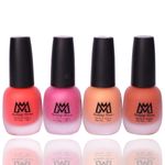 Buy Makeup Mania Premium Nail Polish Set, Velvet Matte Nail Paint Combo of 4, Home & Professional Use, Perfect Gift for Girls & Women (MM#64) - Purplle