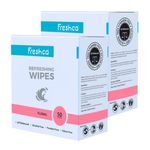 Buy Freshca Refreshing Wet Wipes Single Sachet Men Women Hand Face Floral Fragrance pH Balanced Alcohol Paraben Silicon Free 50 Pcs (Pack of 2) - Purplle