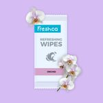 Buy Freshca Refreshing Wet Wipes Single Sachet Men Women Hand Face Orchid Fragrance pH Balanced Alcohol Paraben Silicon Free 50 Pcs (Pack of 2) - Purplle