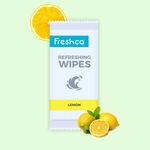 Buy Freshca Refreshing Wet Wipes Single Sachet Men Women Hand Face Lemon Fragrance pH Balanced Alcohol Paraben Silicon Free 50 Pcs (Pack of 2) - Purplle