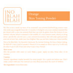 Buy No Blah Blah Skin Toning Powder - Orange (100 g) - Purplle