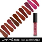 Buy Lakme Absolute Matte Melt Liquid Lip Color - Pink Silk (6 ml) - Purplle