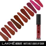 Buy Lakme Absolute Matte Melt Liquid Lip Color - Red Vibe (6 ml) - Purplle