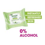 Buy Simple Kind To Skin Cleansing Facial Wipes, 25 pcs - Purplle
