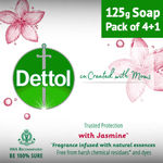 Buy Dettol Jasmine Bathing Soap (125 g) Buy 4 Get 1 Free (co-Created with Moms) - Purplle