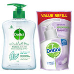 Buy Dettol Tulsi Handwash Refill and Pump (200 ml + 175 ml) (co-Created with Moms) - Purplle
