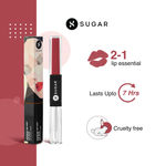 Buy SUGAR Cosmetics - Smudge Me Not - Lip Duo - 04 Plum Yum (Muted Plum) - 3.5 ml - 2-in-1 Duo Liquid Lipstick with Matte Finish and Moisturizing Gloss - Purplle
