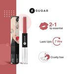 Buy SUGAR Cosmetics - Smudge Me Not - Lip Duo - 09 Suave Mauve (Mauve) - 3.5 ml - 2-in-1 Duo Liquid Lipstick with Matte Finish and Moisturizing Gloss - Purplle