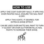 Buy Jaquline USA Gel Stroke Hi Shine Top Coat (8 ml) - Purplle