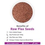 Buy True Elements Raw Flax Seeds for Weight management, Smoother skin, Anti ageing, healthy hair (250 g) - Purplle