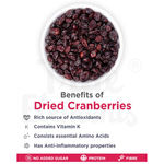 Buy True Elements Dried Whole Cranberries Anti ageing, acne free skin, Rich in antioxidants(125 g) - Purplle