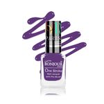 Buy Bonjour Paris Coat Me Satin Matte Finish Long Lasting Nail Polish with Quick Dry Formulation, Purple( 9 ml) - Purplle