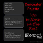 Buy Bonjour Paris Coat Me Professional Contouring and Highlighting Concealer Palette 6 Shades - Matte Radiance, Elegance (15 g) - Purplle