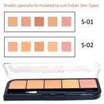 Buy Bonjour Paris Professional Satin Matte Concealer Palette, Mudge brown (15 g) - Purplle