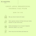 Buy Glamveda Green Apple Brightening & Oil Control Foaming Face Wash (150 ml) - Purplle