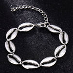 Buy Ferosh Milena Silver Shell Anklet - Purplle