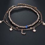 Buy Ferosh Beaded Charms Anklet - 2 Pcs Set - Purplle