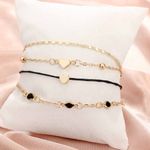 Buy Ferosh Cordula Golden Anklet Set - 4 Pcs Anklet Set - Purplle