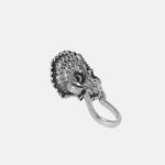 Buy Ferosh Arnit Oxidised Silver Nose Pin - Purplle