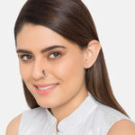 Buy Ferosh Adair Leaf Nose Pin - Purplle