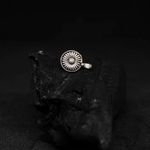 Buy Ferosh Floral Silver Disc Oxidised Nose Pin - Purplle