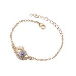 Buy Ferosh Zirconia Evil Eye Bracelet - Purplle