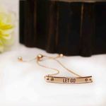 Buy Ferosh Let Go Rose Gold Bracelet - Purplle